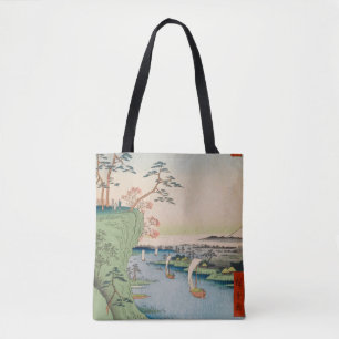 Konodai Tone River Vintage Ukiyo-e Japanese Art Tote Bag