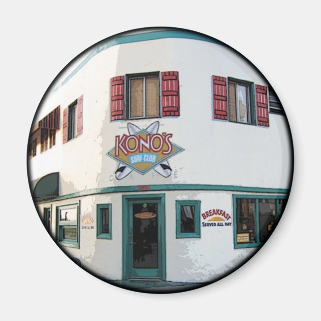 Kono's Cafe Pacific Beach magnet (Front)