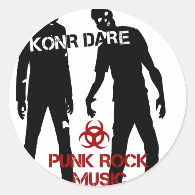 Konr Dare Classic Round Sticker (Front)
