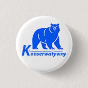 Konserwatywny Party Logo 3 Cm Round Badge
