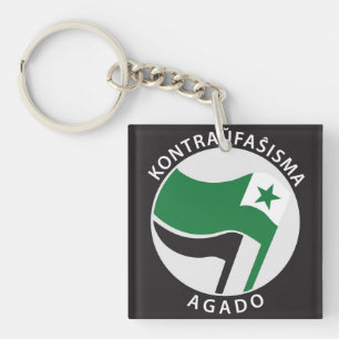Kontrahunfaŝ isma agado Esperanto Key Ring