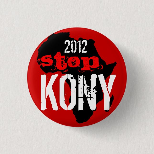 Kony 2012 3 cm round badge (Front)