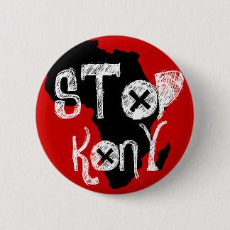 Kony 2012 6 cm round badge