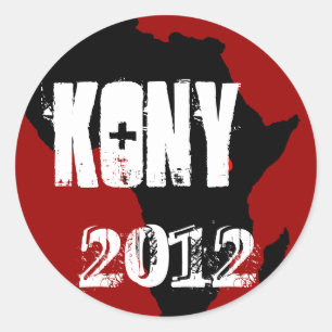 Kony 2012 classic round sticker