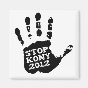 Kony 2012 Handprint Stop Joseph Kony Magnet
