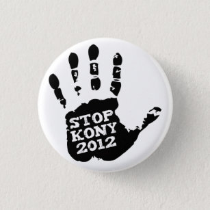 Kony 2012 Stop Joseph Kony Hand 3 Cm Round Badge