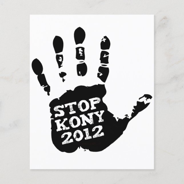 Kony 2012 Stop Joseph Kony Hand Flyer (Front)
