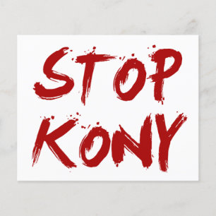 Kony 2012 Stop Red Bloody Joseph Kony Flyer