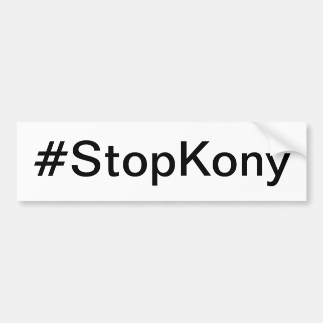 Kony Bumper Sticker (Front)
