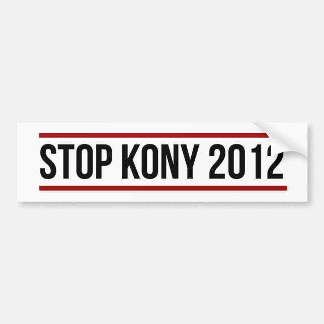 Kony Bumper Sticker (Front)
