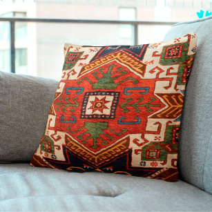 Konya Central Anatolian Niche Kilim Rug Print Cushion