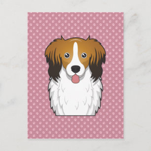 Kooiker Hound Cartoon Postcard