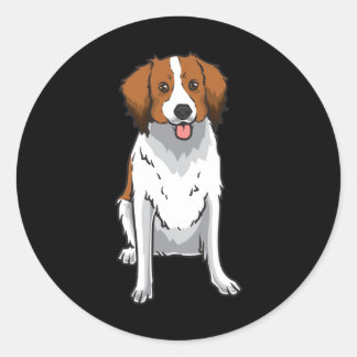 Kooikerhondje Classic Round Sticker