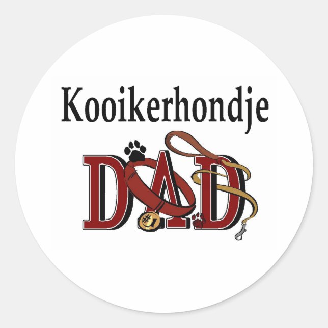 Kooikerhondje Dad Sticker (Front)