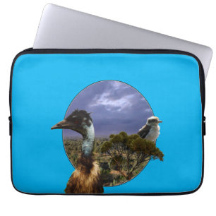 Kookaburra And Emu, Laptop Sleeve