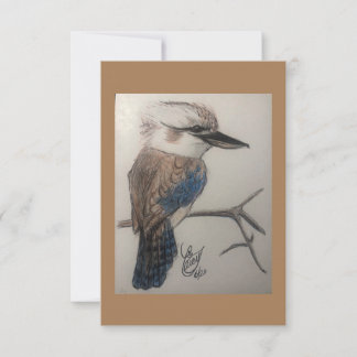 Kookaburra, aussie bird, Australia, laughing bird Thank You Card