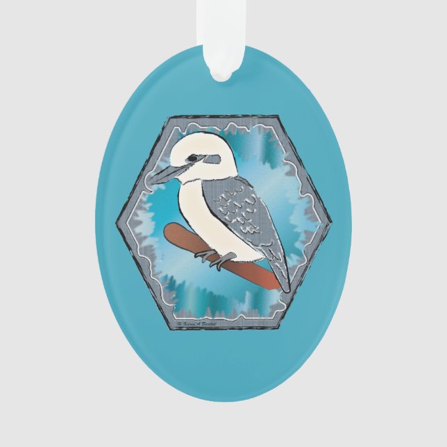 Kookaburra Bird  Ornament (Front)