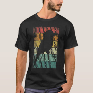 Kookaburra Birder Birdwatcher Ornithology Silhouet T-Shirt