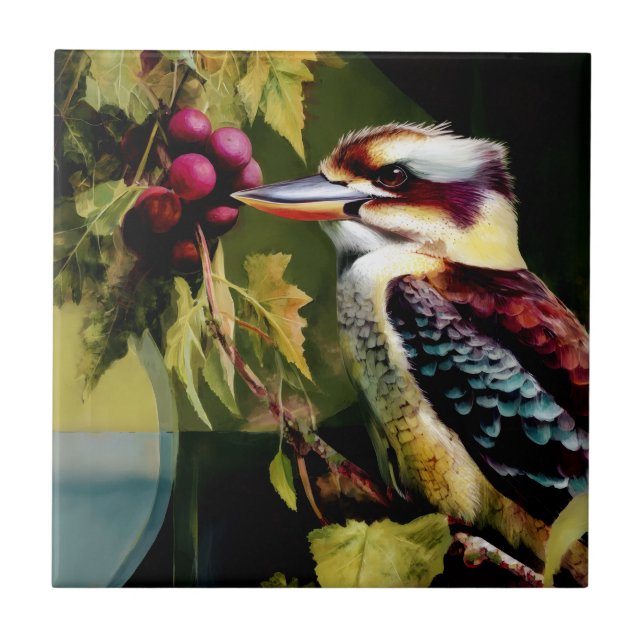 Kookaburra  ceramic tile (Front)