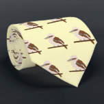 Kookaburra Design Neck Tie<br><div class="desc">This kookaburra design necktie, also known as a tie or long tie, is a piece of fabric worn around the neck, typically under a shirt collar, and tied in a knot in the front. It is a decorative or symbolic item of formal neckwear or office attire, often draped down the...</div>