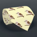 Kookaburra Design Neck Tie<br><div class="desc">This kookaburra design necktie, also known as a tie or long tie, is a piece of fabric worn around the neck, typically under a shirt collar, and tied in a knot in the front. It is a decorative or symbolic item of formal neckwear or office attire, often draped down the...</div>