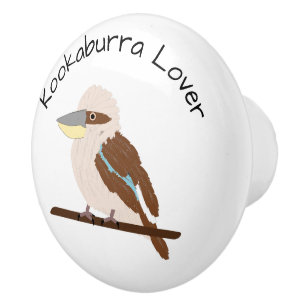 Kookaburra Design Personalised Ceramic Knob
