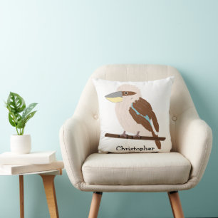 Kookaburra Design Personalised Cushion