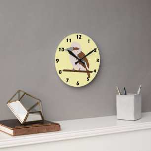 Kookaburra Design Round Clock