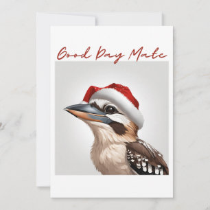 kookaburra good day mate Christmas australia Holiday Card