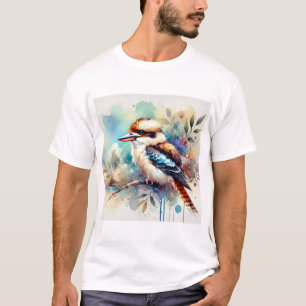 Kookaburra in Light 230824AREF128 - Watercolor T-Shirt