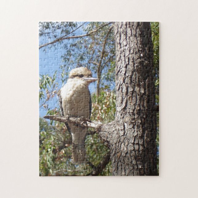 Kookaburra in tree jigsaw puzzle (Vertical)