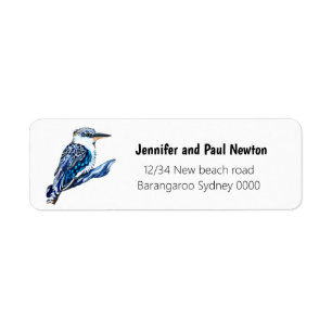 Kookaburra return address label