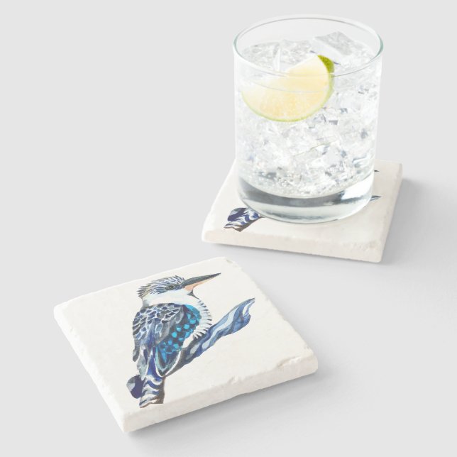 Kookaburra Stone Coaster (Side)