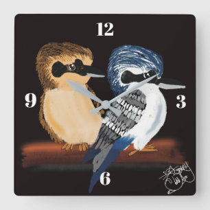 Kookaburra wall clock