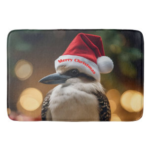 "Kookaburras' Christmas Cheer" Bath Mat