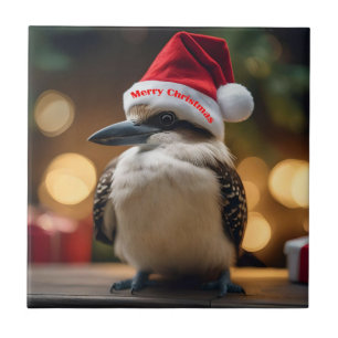 "Kookaburras' Christmas Cheer" Ceramic Tile