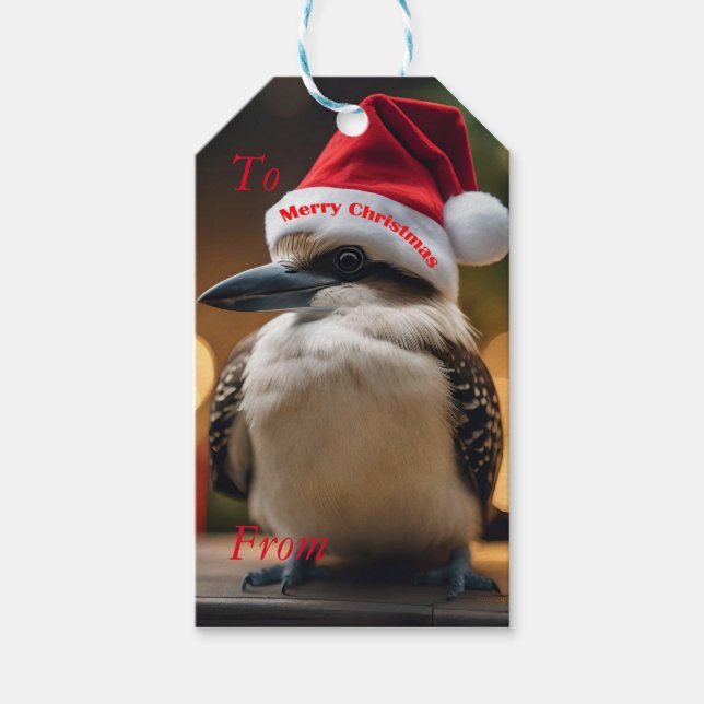 "Kookaburras' Christmas Cheer" Gift Tags (Front)