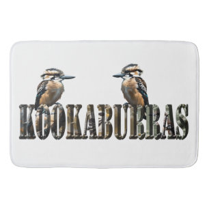 Kookaburras Is The Word Made With Kookaburras, Bath Mat