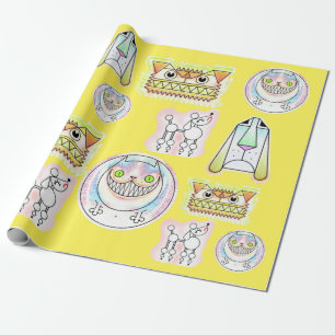 Kooky Cats and Odd Dogs Wrapping Paper Roll