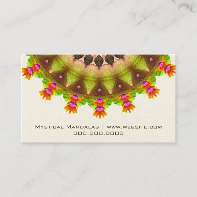 Kooky Kaleidoscope Business Card (Front)