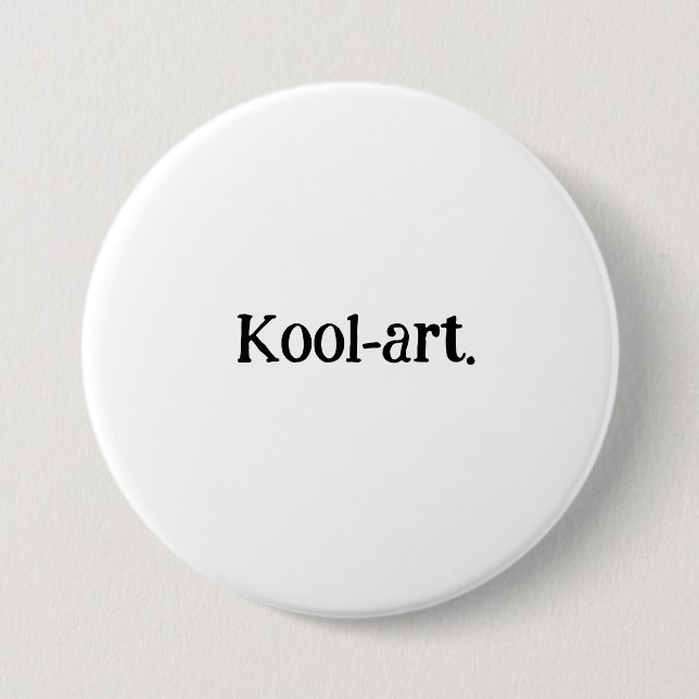 kool-art. Pin for backpack. (Front)
