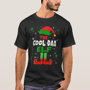 Kool Dad Elf Christmas Funny Family Pajama Matchin T-Shirt