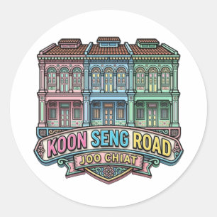 KOON SENG ROAD CLASSIC ROUND STICKER