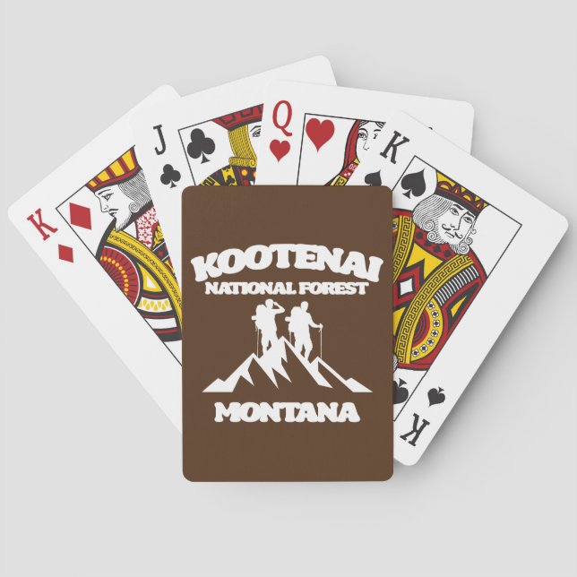 Kootenai National Forest, Montana Playing Cards (Back)