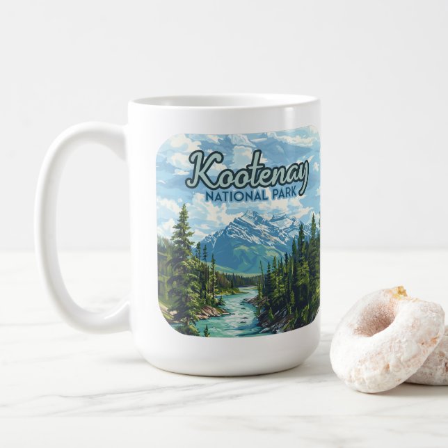 Kootenay National Park Canada British Columbia Coffee Mug (With Donut)