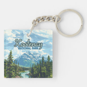 Kootenay National Park Canada British Columbia Key Ring