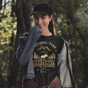 Kootenay National Park Canada Vintage Landscape T-Shirt