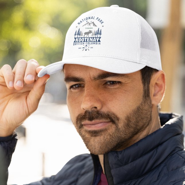 Kootenay National Park Canada Vintage Landscape Trucker Hat (Creator Uploaded)