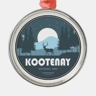 Kootenay National Park Deer Metal Ornament