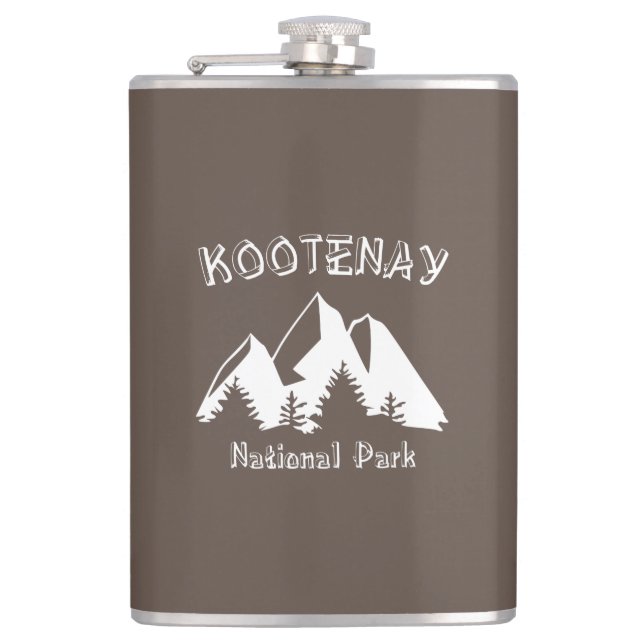 Kootenay National Park Hip Flask (Front)